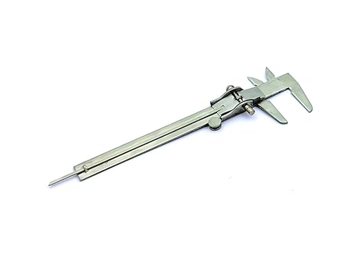 Non Digital Vernier Caliper Metric -Imperial Measuring System Tools (Stainless Steel Plated)