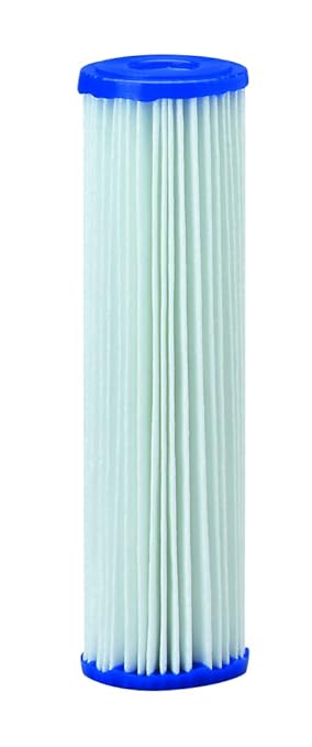 Pentair Pentek R30 Sediment Water Filter, 10-Inch, Under Sink Pleated Polyester Filter Cartridge, 10" x 2.5", 30 Micron