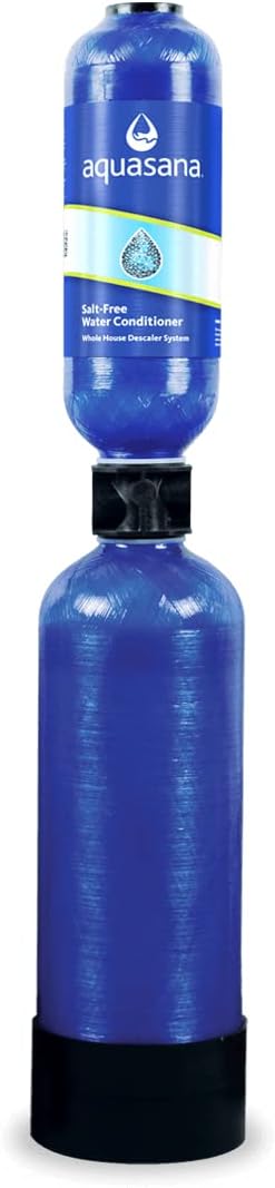 Aquasana Rhino Salt-Free Conditioner Replacement Tank - 46" Height - No Salt Descaler - 1,000,000 Gallons - WH-SFWC-SR, Blue