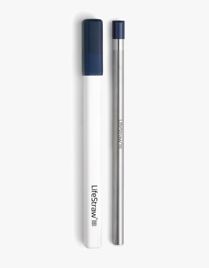 LifeStraw Sip – Reusable Stainless Steel Water Filter Drinking Straw