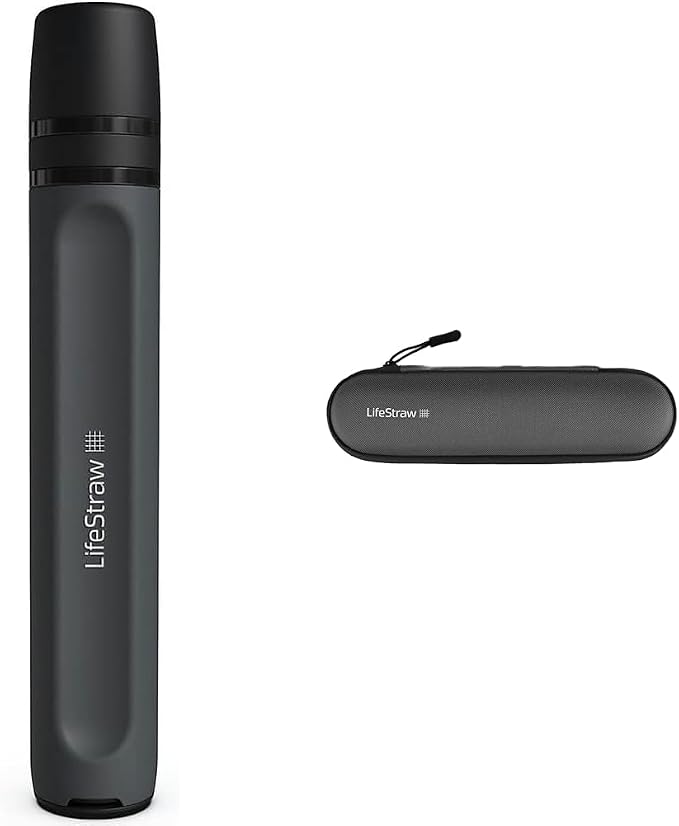 LifeStraw Peak Series Personal Water Filter Straw and Carry Case Bundle
