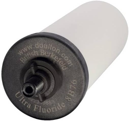 British Berkefeld Doulton Ultra Fluoride Ceramic Drinking Water Filter Cartridge W9120133 for All Gravity Water Filter Systems, Pack of 4