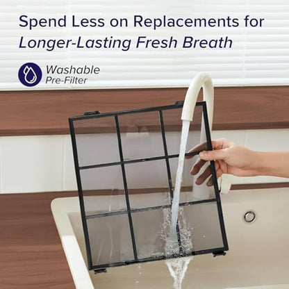 Levoit Vital 200S-P Air Purifier Genuine Replacement Filter, AHAM VERIFIDE, Supports HEPA Sleep Mode, High-Efficiency Activated Carbon, Removes Pet Dander, Smoke Odor, Allergens, Vital 200S-RF, 1 Pack