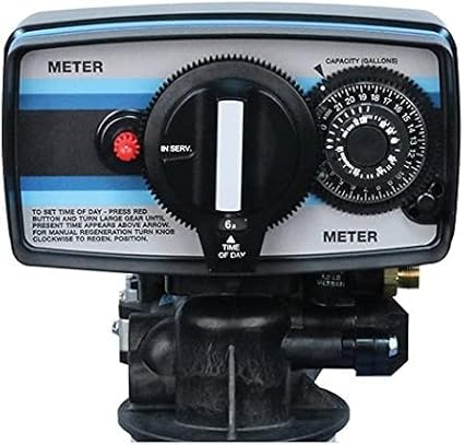 Fleck 5600 Mechanical Metered Upgraded 10% High Quality Resin 48k (48,000 grains) Whole Home Metered On Demand Water Softener (Ships loaded) (BLACK)