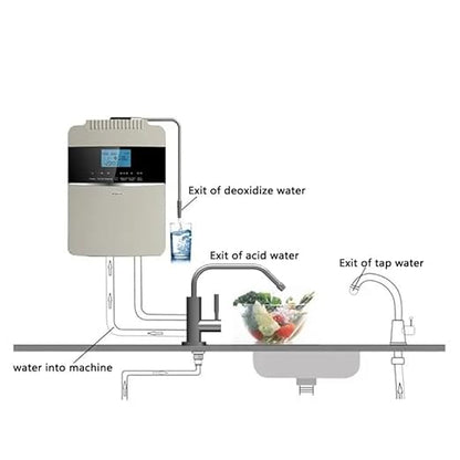 Alkaline Water Faucet Drinking Water Faucet Tap Ionizer Faucet Water Filter Purification pH Regenerate Faucet Water Alkaline Water Filter System for Kitchen Sink