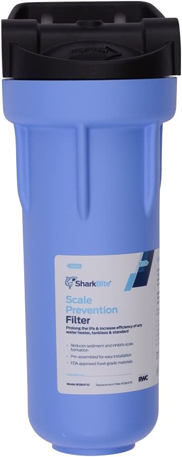 SharkBite Water Heater Scale Preventor Filtration System, 3/4 Inch Push to Connect Fitting, SBHF10