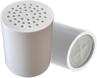 ACA 2Pcs 25 Stage Shower Filter Cartridge - Remove Chlorine Heavy Metals and Other Sediments, Reduces Dry Itchy Skin, Dandruff, High Output Hard Water Filter Replacement Cartridge (25 Stage-2)