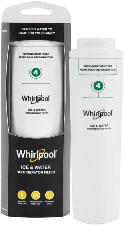 Whirlpool® Refrigerator Ice and Water Filter 4 - WHR4RXD1, Single-Pack, Green