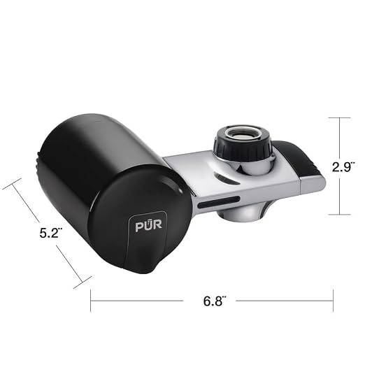 Plus Faucet Mount Water Filtration System, Horizontal (Matte Silver)
