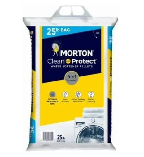 Morton Clean and Protect Water Softener Salt Pellets, 25 LB Bag LuxeLeaf (Pack (1)