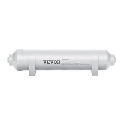 VEVOR Alkaline Water Filter, Universal Remineralization Filter, pH Balance and Restore Essential Minerals, Replace Inline Mineral Filter Fit for Undersink RO System, Water Purifier, 1/4" Quick-Connect