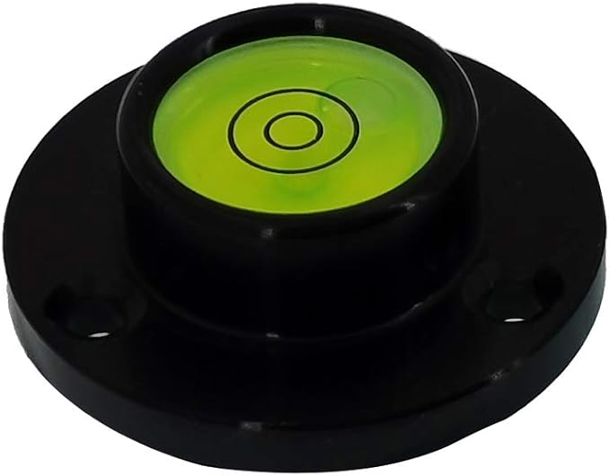 Metal Horizontal Bubble Bull's-Eye Level Universal Horizontal Bubble Flange Water Bubble Level Horizontal Bubble Small Household 34x12mm(Green)