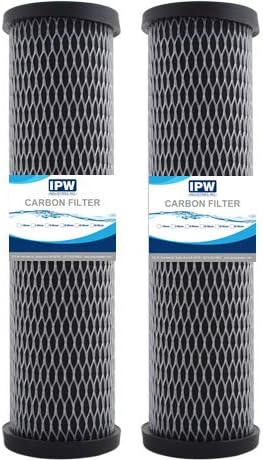 Compatible with Omnifilter T01-DS Omni TO1-DS Whole House Replacement Under Sink Water Filter Carbon Wrapped Cartridge (2-Pack) Taste & Odor TO1 DS T01 DS Series C (Twin Pack) Water Filter