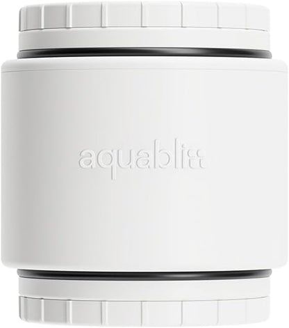 AquaBliss SF400 HD Revitalizing Shower Filter w/ 3 Extra SFC400 Filter Cartridges & 30pc Pack of Sediment Pads (Exclusive Bundle)