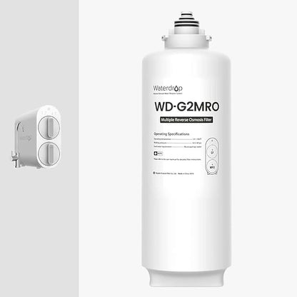Waterdrop G2MRO Reverse Osmosis Filter, Replacement for G2 & G2MNR Reverse Osmosis System, Reduce PFAS, 2-year Lifetime