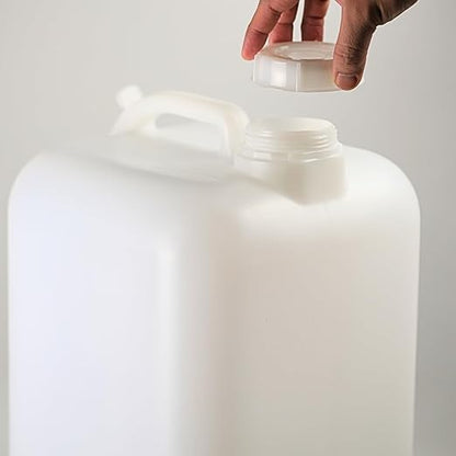 FastRack 5 Gallon Hedpak Water Jug with Screw Cap | 108-Pack (1 Pallet), BPA-Free Food-Grade HDPE, Leak-Proof White Container, – For Brewing, Fermentation, Water Storage & Commercial Use