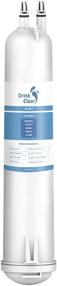 EDR3RXD1 Water Filter Replacement, 1 Pack | Compatible with 4396841, Filter 3, 4396710, Kenmore 46-9083, 46-9030 Refrigerator Water Filter