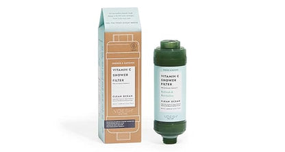 VOESH Vitamin C Shower Filter, Clean Ocean, Shower Aromatherapy, Water Purifier, Water Softener, Vegan Probiotics, Spa Shower Head, Water Filter, Shower Self-Care