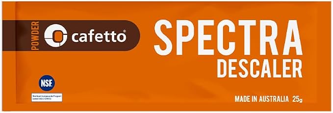 Cafetto Spectra Espresso Machine Descaler, Color Indicator Descaling Cleaning Powder Designed for Espresso Machine Water Tanks, Boilers and Coffee Brewers (Pack of 6)