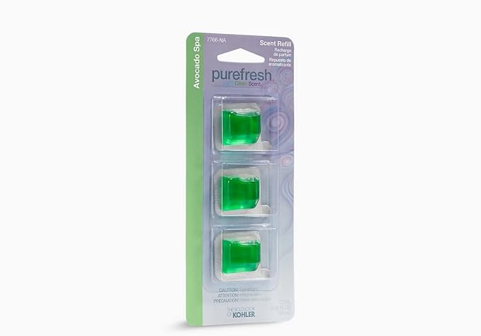 KOHLER Refill Scent Packs for Purefresh Toilet Seat, Avocado Spa,