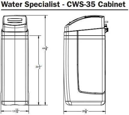 Space Saver Fleck 5600 SXT Metered Cabinet Water Softener