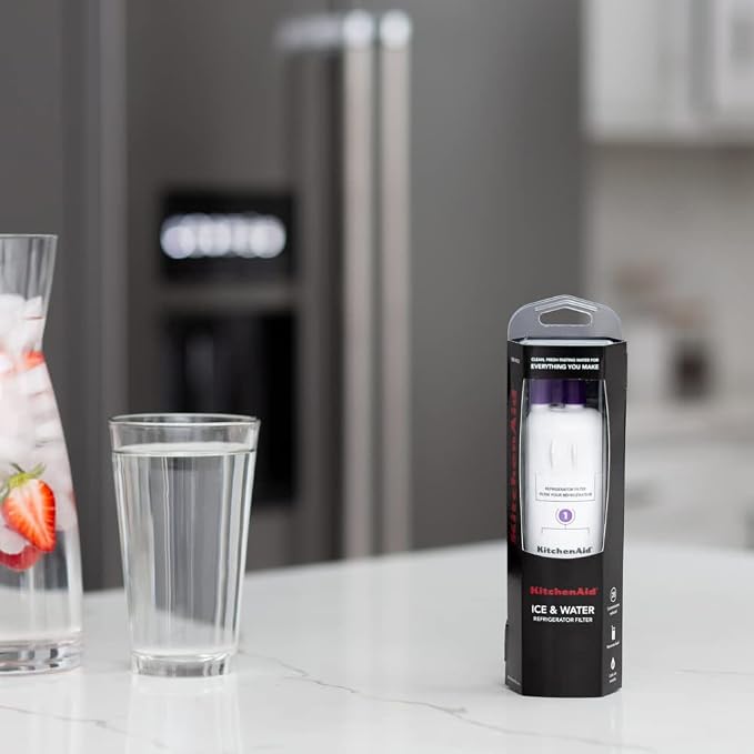 KitchenAid® Refrigerator Ice and Water Filter 1 - KAD1RXD1, Single-Pack, Purple (Pack of 2)