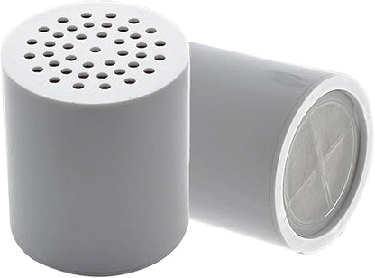 ACA 2Pcs 15 Stage Shower Filter Cartridge - Remove Chlorine Heavy Metals and Other Sediments, Reduces Dry Itchy Skin, Dandruff, High Output Hard Water Filter Replacement Cartridge (15 Stage-2)
