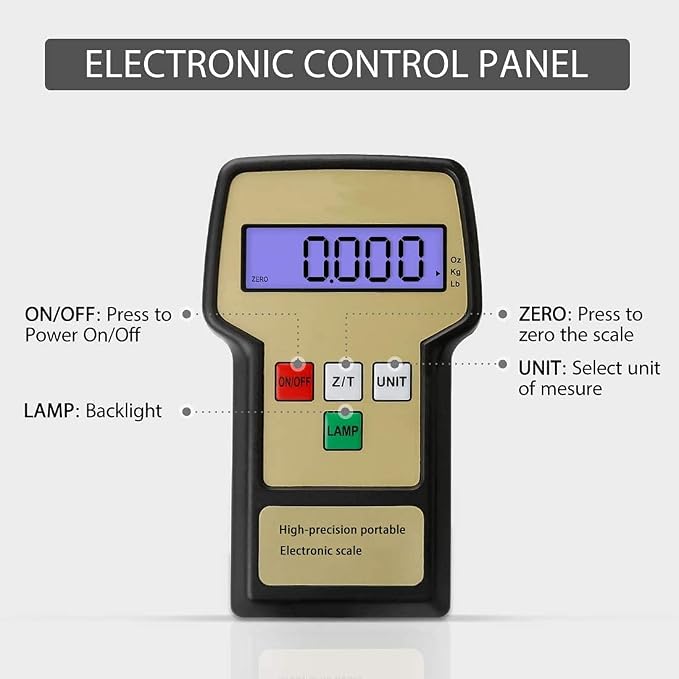 220LB High Accuracy Electronic Digital Refrigerant Charging Weight Scale with Case, A/C HAVC Refrigerant Charging Scale for Freon Refrigerant Recovery Tank