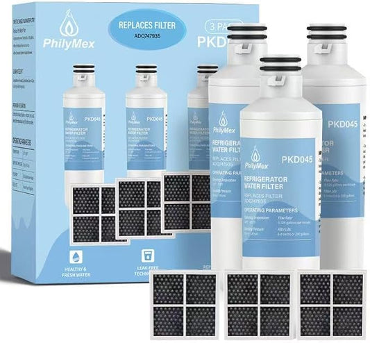 For L-G LFCS27596S LFXS28968S LHSXS2706S LRFDS3016S LRFLC2706S LRFOC2606S LRFWS2906D Water & Air Filter，3 Combo