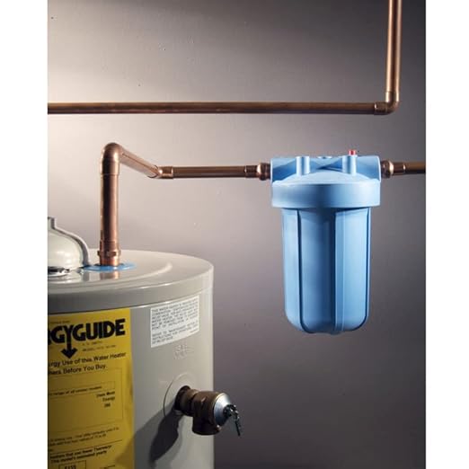 Culligan HD-950A Heavy-Duty Whole House Water Filter Housing – 1" Inlet/Outlet, Premium Sediment Filtration System, UV-Resistant Opaque Design, Pressure Relief Valve, NSF Certified