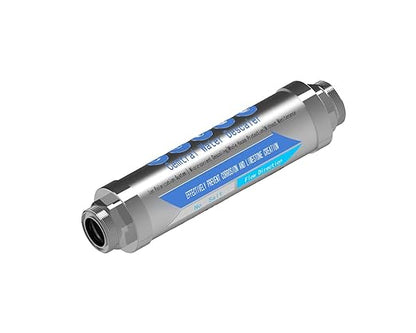 Whole House Water Descaler 3/4” NPT – Hard Water Scale Inhibitor, No Salt Physical Water Conditioner for Main Water Line, Maintenance-Free, Helps Reduce Limescale in Pipes & Appliances