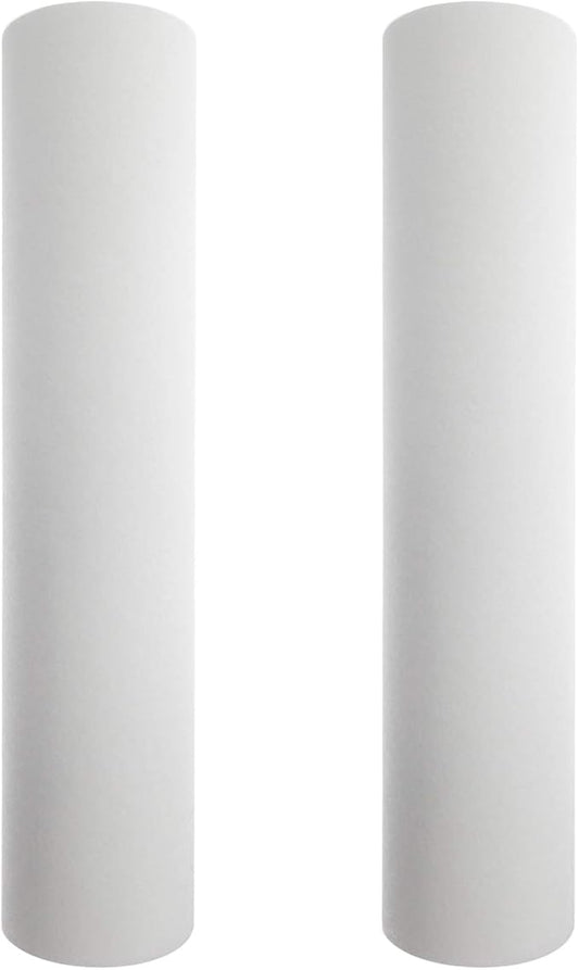 Tier1 10 Micron 20x4.5 Water Filter | Spun Wound Polypropylene Whole House Water Pre-Filter Cartridge | Replacement for Hydronix SDC-45-2010 | 4.5 x 20 Sediment Water Filter (2-Pack)