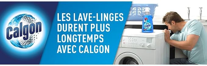 Calgon 3-in-1 Washing Machine Water Softener Gel, 2 x 750 ml (1.5 Litre)