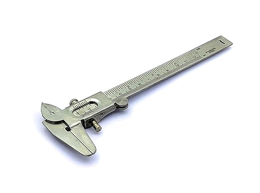 Non Digital Vernier Caliper Metric -Imperial Measuring System Tools (Stainless Steel Plated)