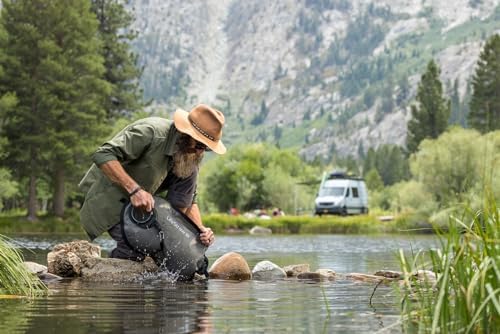 LifeStraw Peak Series - Large Capacity Gravity Water Filtration System - 8L for Camping, RVing, Overlanding, Travel and Adventure, Mountain Blue
