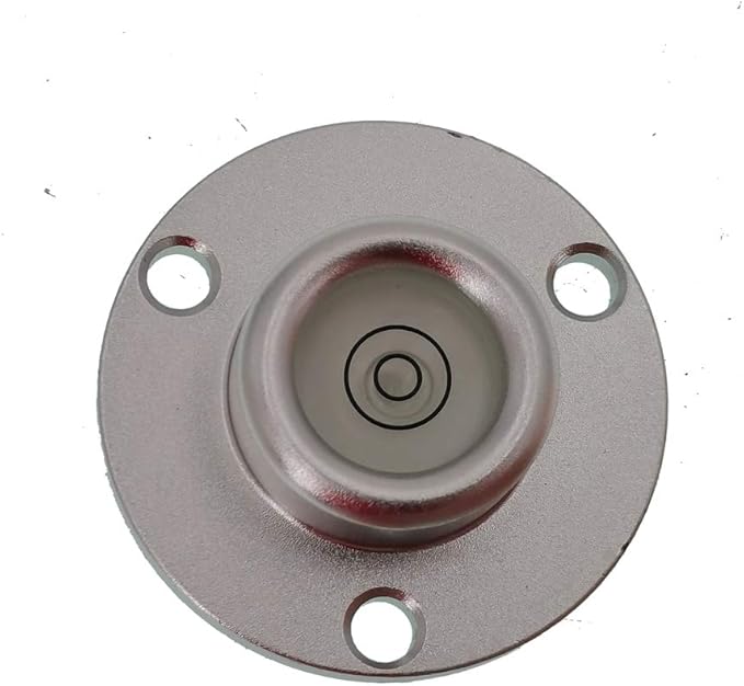Metal Horizontal Bubble Bull's-Eye Level Universal Horizontal Flange Water Level Small Household 40x14mm(White)