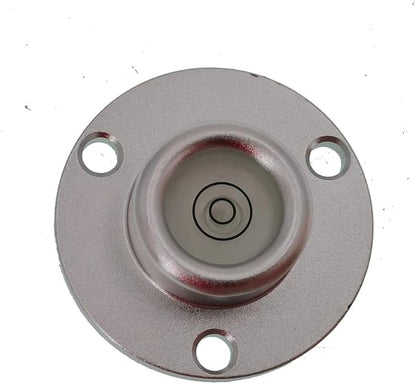 Metal Horizontal Bubble Bull's-Eye Level Universal Horizontal Flange Water Level Small Household 40x14mm(White)