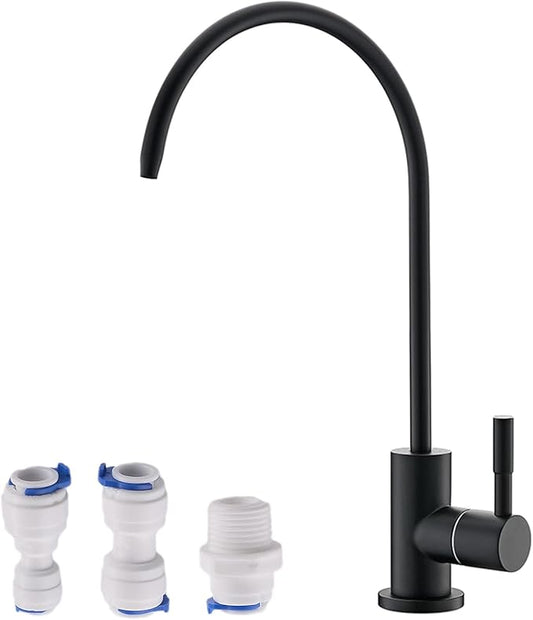 Havin Bar Sink Faucet, RO Water Filter Tap, Drinking Water Faucet fits Most Water Filtration System, Kitchen Reverse Osmosis Faucet, Beverage Dispenser, Lead-Free Stainless Steel (Matte Black)