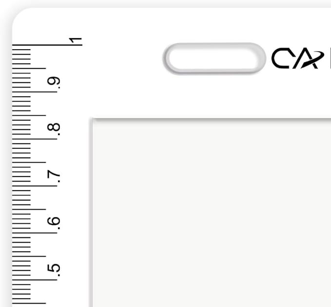 CYA MP-9 Military Map Coordinate Scale Protractor - Pocket UTM Tool | Compact UTM map protractor with mile & feet distance rulers. Features badge slot & white edge band for land navigation