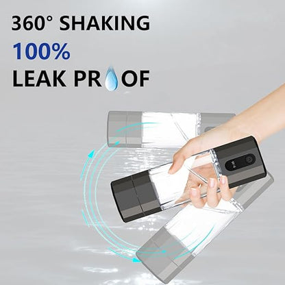 Hydrogen Water Bottle Generator - 10,000PPB/10ppm Portable Hydrogen Plastic 210ML Water Bottle Adaptor Advanced SPE/PEM Technology & 7 led Colors