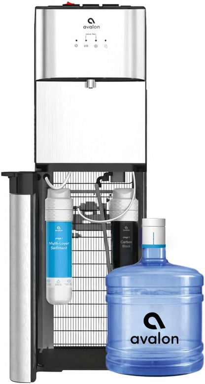 Avalon Bottom Loading Water Cooler Water Dispenser with Filtration - 3 Temperature Settings - Hot, Cold & Room Water, Durable Stainless Steel Construction - UL Listed NSF Approved