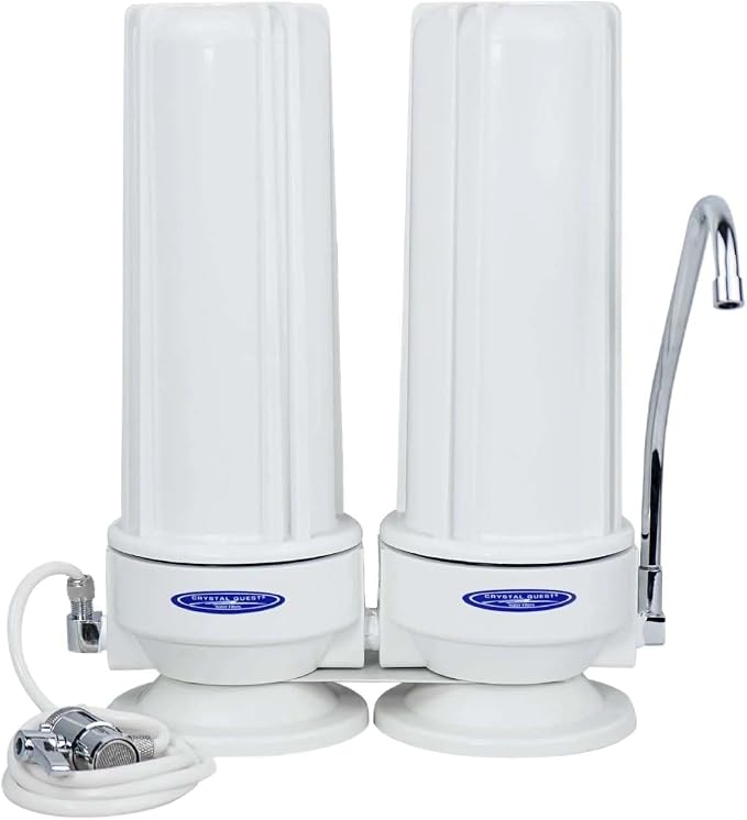 Crystal Quest Double Plus Fluoride Countertop Water Filter System