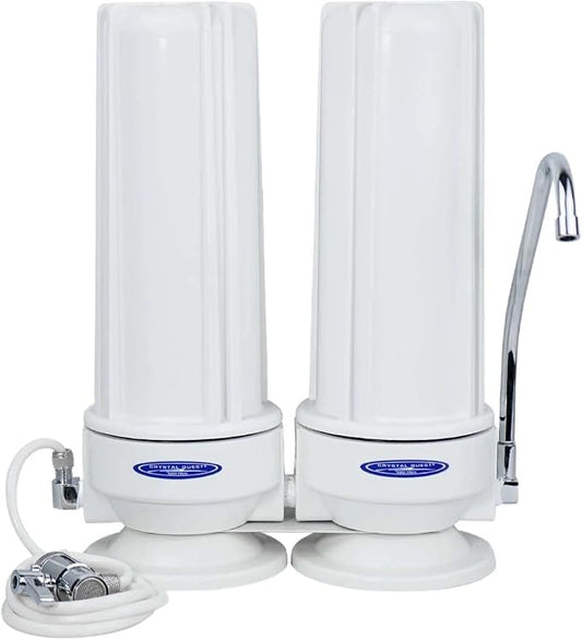 Crystal Quest Double Plus Fluoride Countertop Water Filter System