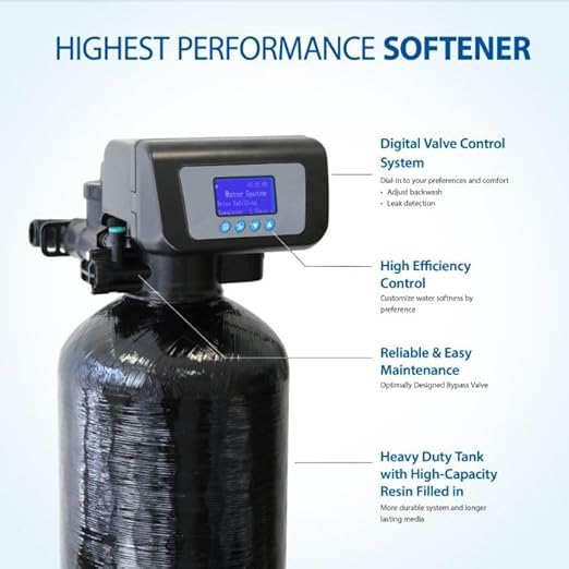 APEC WATER WH-SOFTENER-45-FG Reverse Osmosis System + Water Softener Savings Bundle | Top Tier Alkaline Mineral RO System | Spa Quality Water Softener 45K Grains, Digital Control Valve, 4-6 Bathrooms