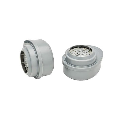 MSA 815366 Advantage GME P100 Multi-Gas Chemical and Combination Respirator Filter Cartridge, Carbon Composition, Bayonet Design for Easy Mounting, 2 Cartridges/Pack