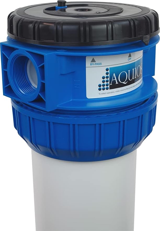 Aquios® AQFS236 Jumbo Full House Water Softener and Filter System, Built-in Bypass & Shut-Off Valve