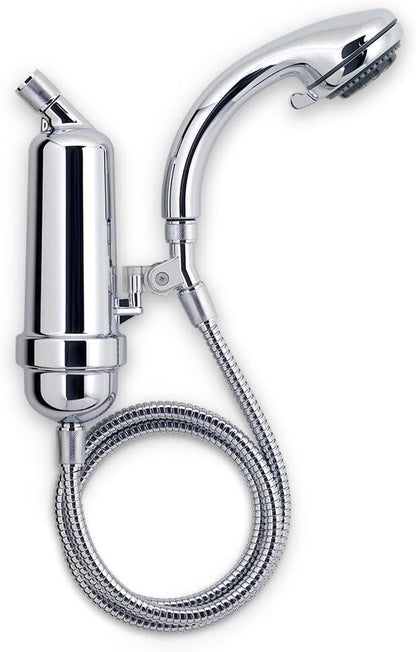 WaterChef Premium Shower Filter System SF-7C-ECO – 1.8 GPM Water-Saving (Chrome) – Deluxe Adjustable Wand, Advanced Filtration, NSF/ANSI Certified, 10,000 Gal.