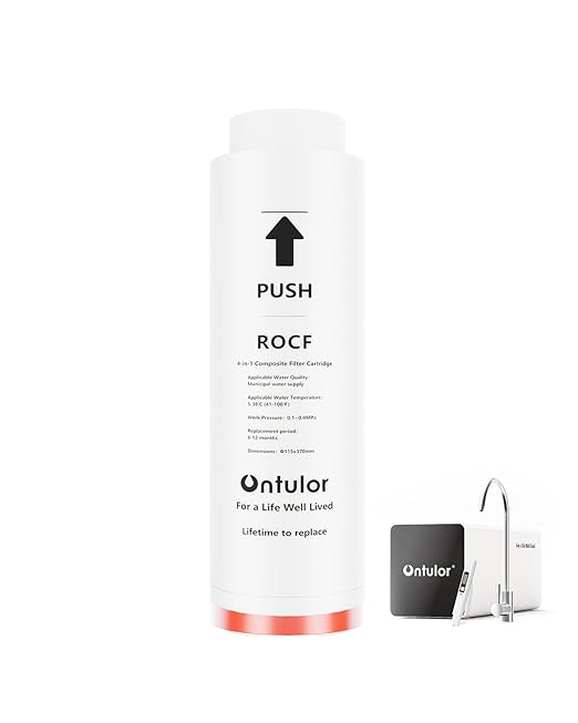 Ontulor Reverse Osmosis Water Filter, 6-in-1, S3OP-U2-RO-Filter