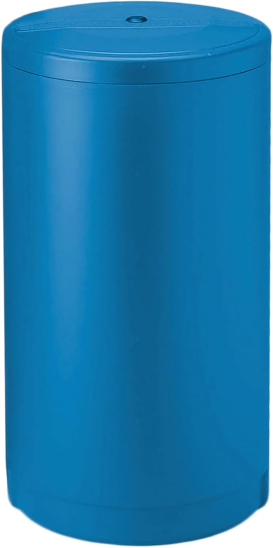 AFWFilters Water Softener Salt Tank Brine Tank with Safety Float Assembly Included, Various Sizes and colors available, Fleck Water Softener Tank Replacement (Blue, 18x33 Inches Round)