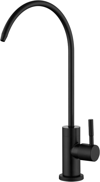 SUMERAIN Water Filter Faucet for Reverse Osmosis or Water Filtration System | Matte Black, 304 Stainless Steel, 100% Lead-Free, Drinking Water Faucet for Kitchen Sink